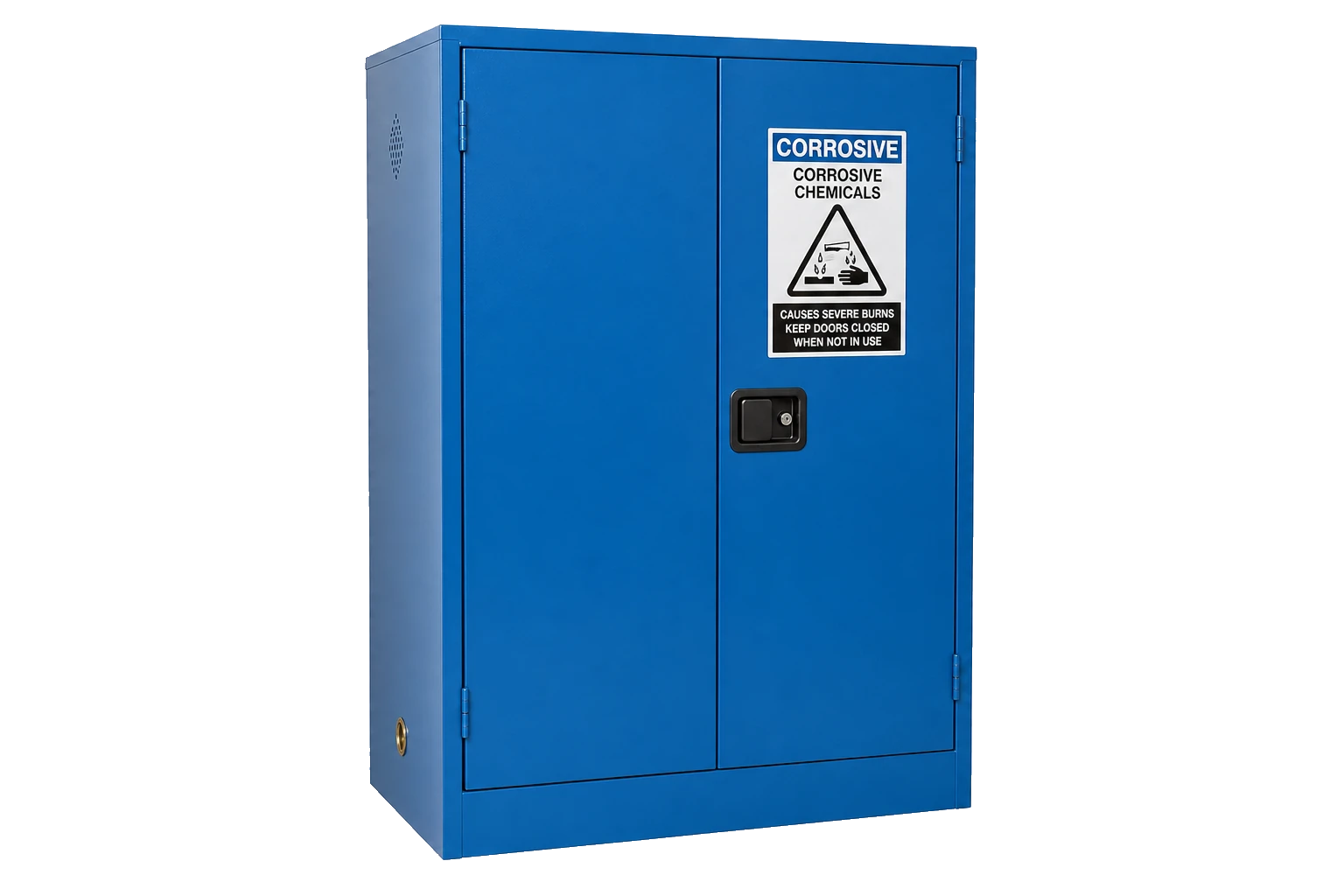 SAI-U blue corrosive chemical safety cabinet Blue corrosive safety storage cabinet isolated product — Fire Supplies Oman